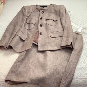 Jasper linen skirt suit